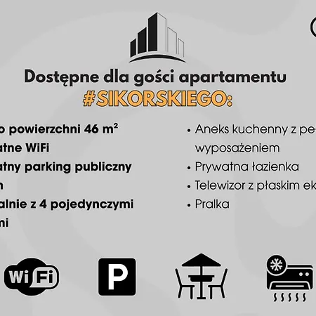 Apartment #sikorskiego Fv Parking Balkon By Okazja Rzeszow